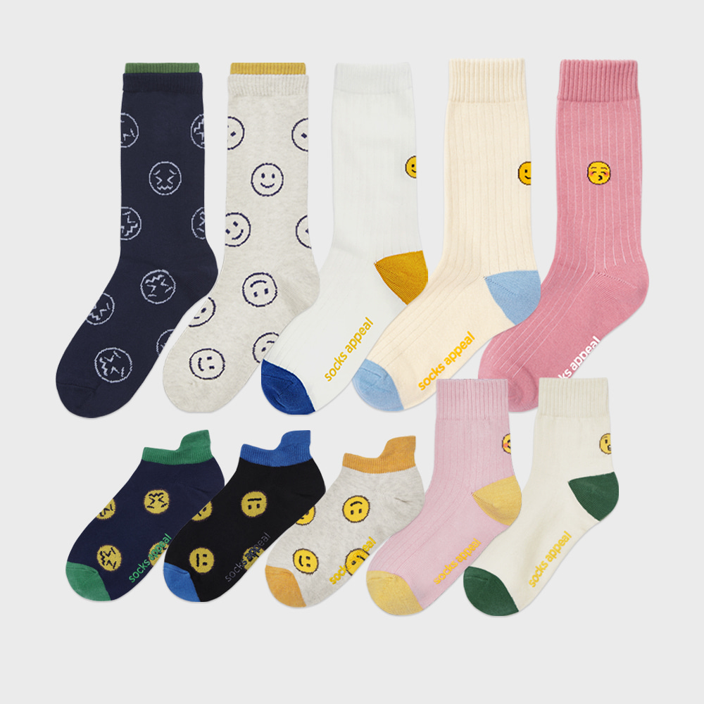 emoji socks 2pack SET