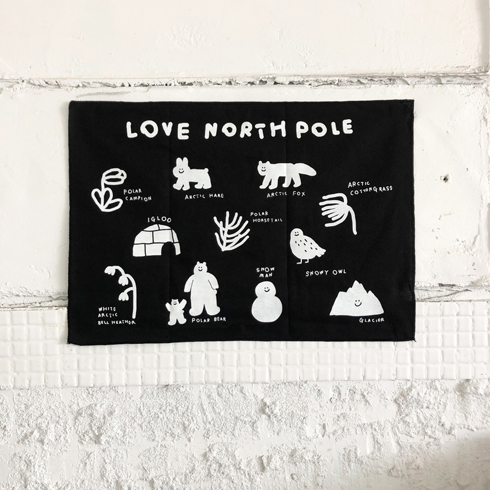 INAP LOVE NORTH POLE FABRIC POSTER