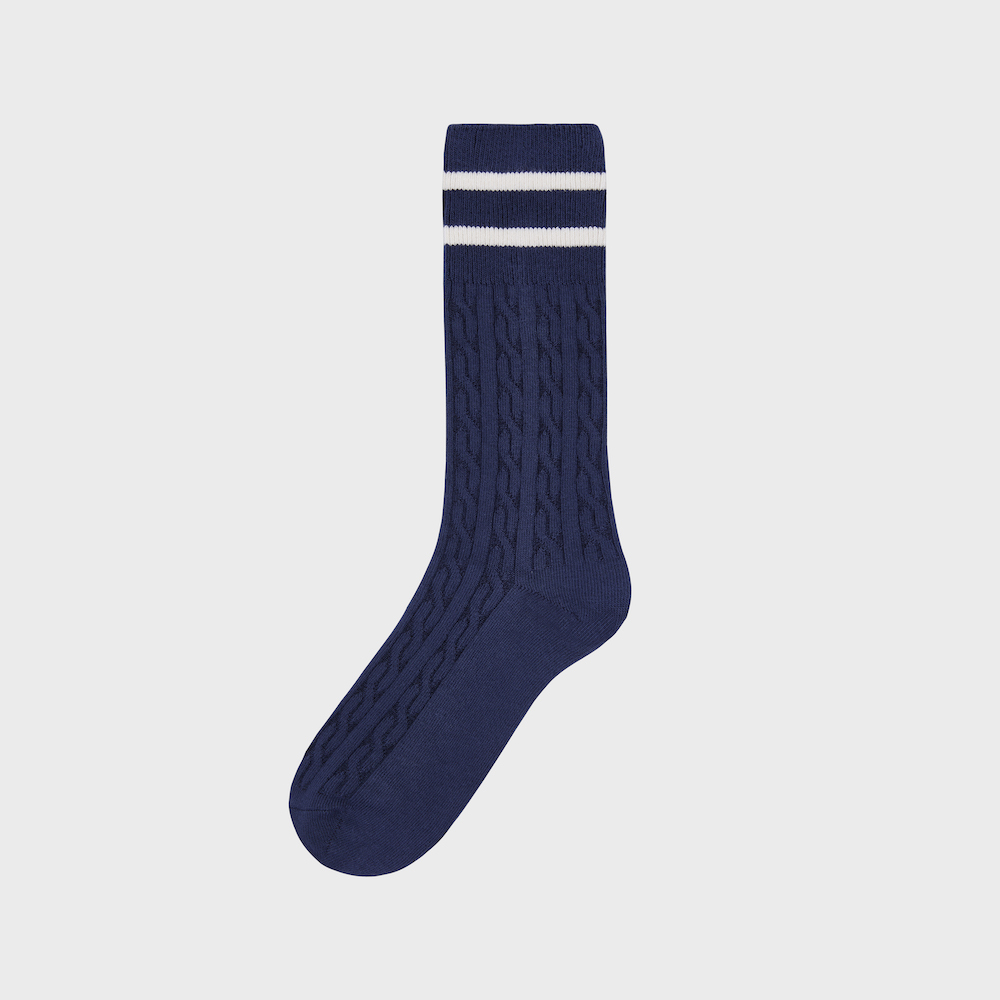 cable two stripe navy