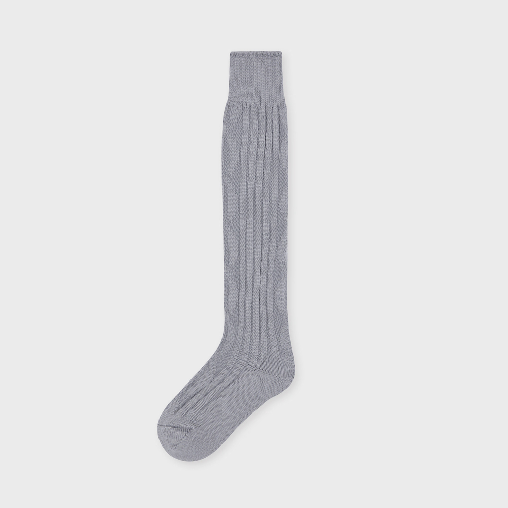 knee high bold cable grey