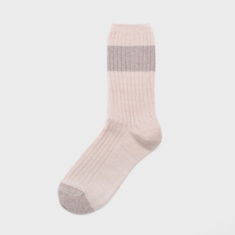 socks cream color image-S1L33