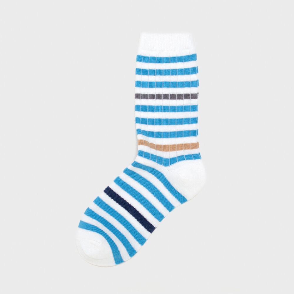 socks sky blue color image-S1L29