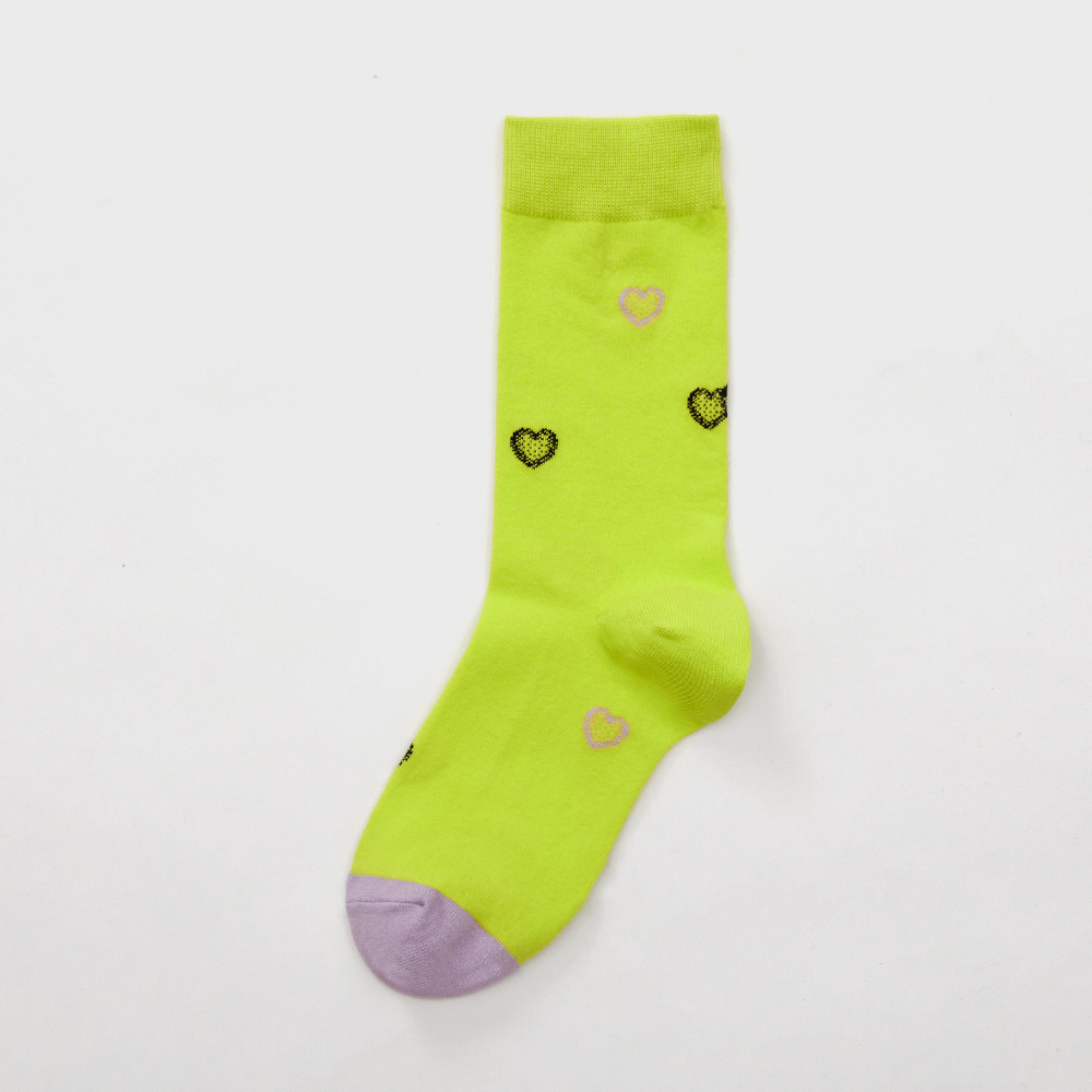 socks lime color image-S1L13