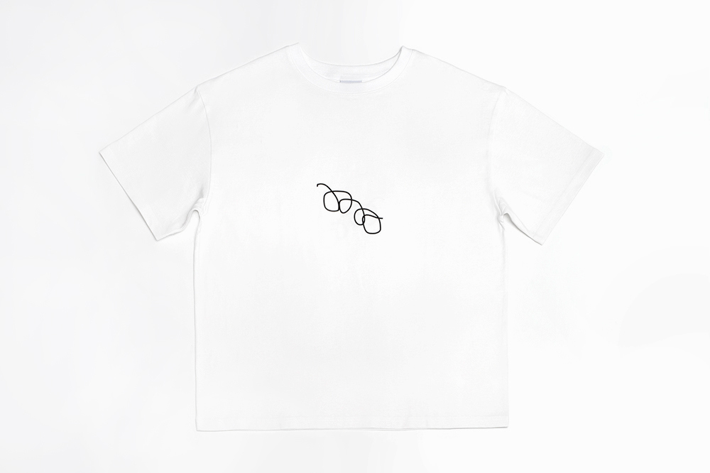 short sleeved tee white color image-S1L29