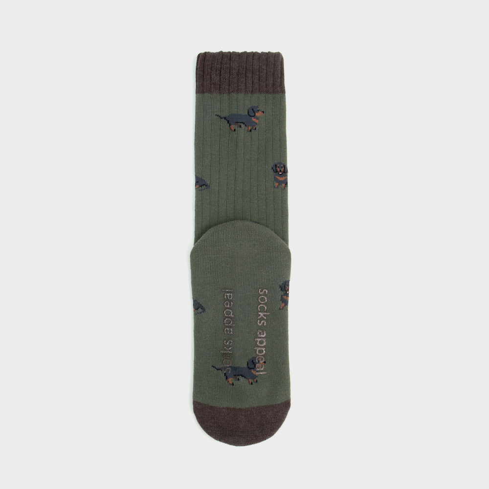 socks khaki color image-S1L16
