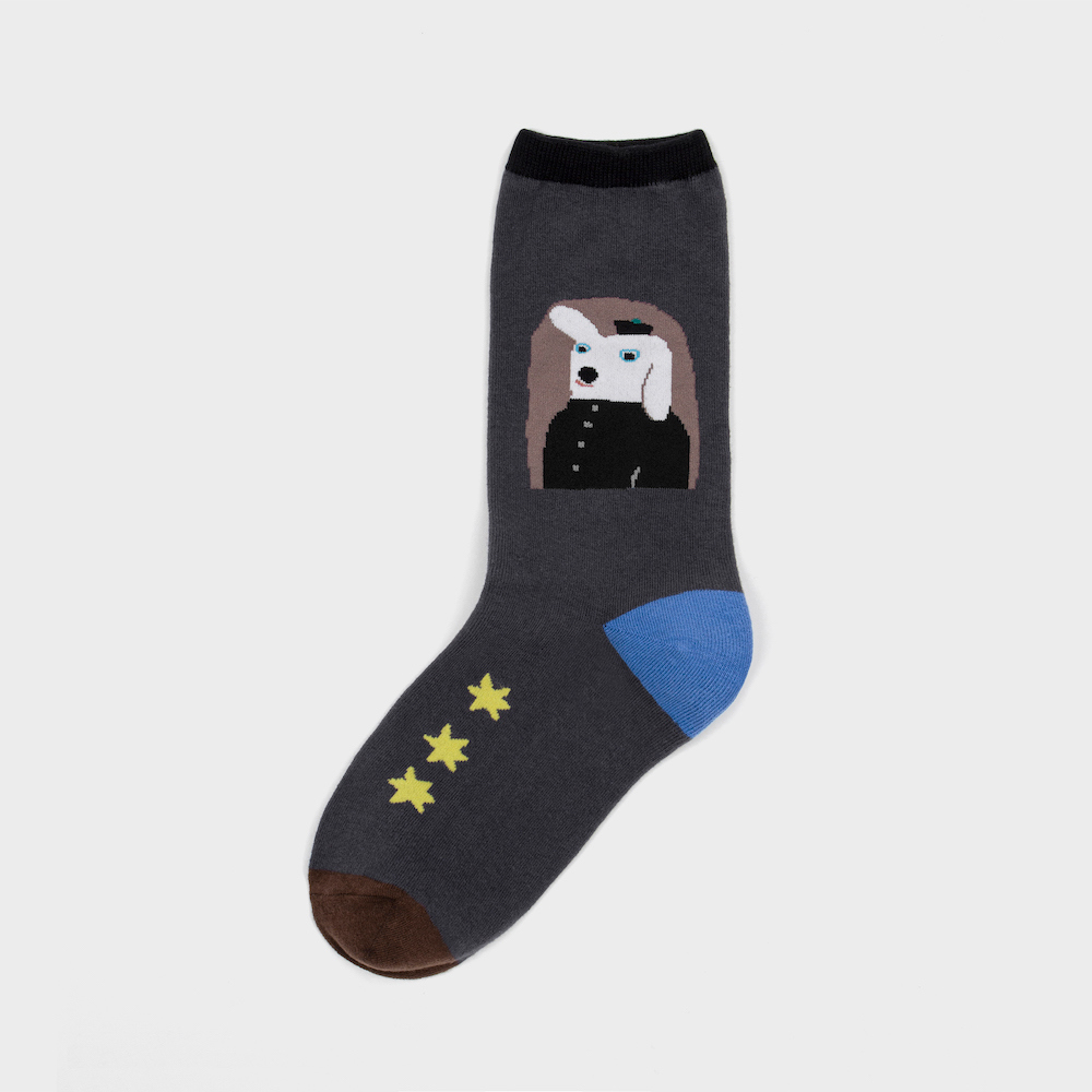 socks charcoal color image-S1L118