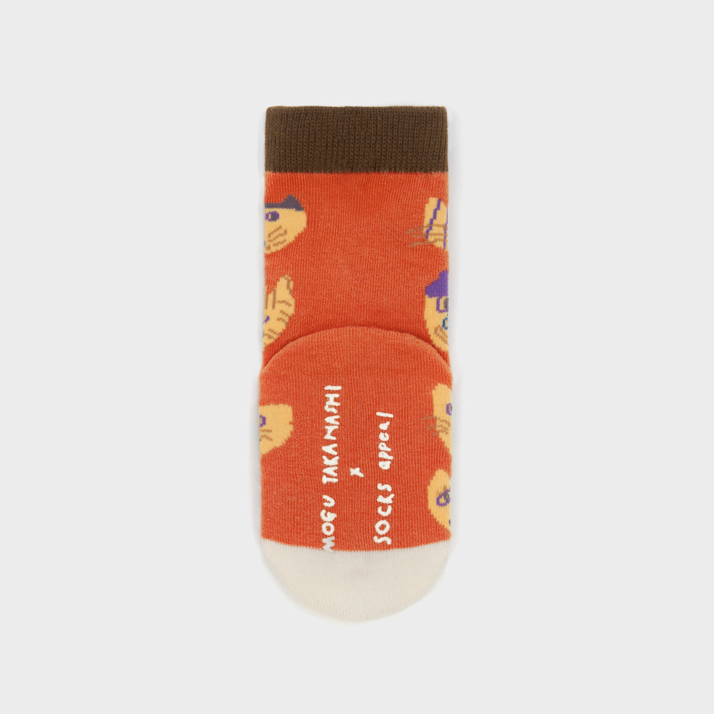 socks orange color image-S1L16