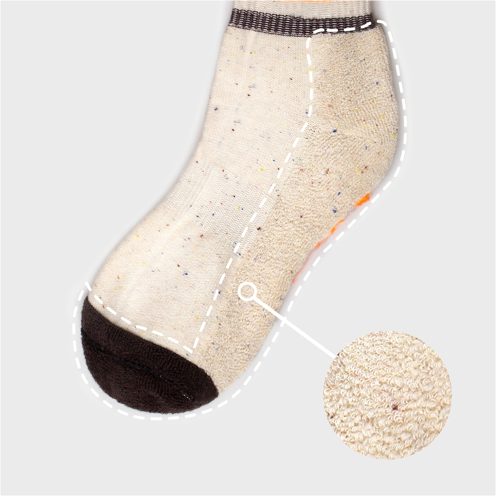 socks cream color image-S1L10