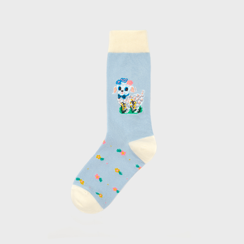 socks lavender color image-S1L9