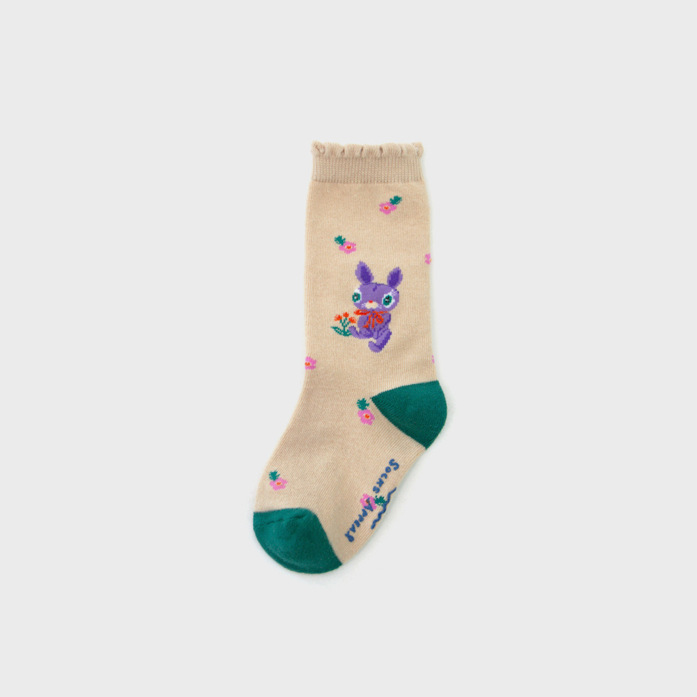 socks cream color image-S7L2