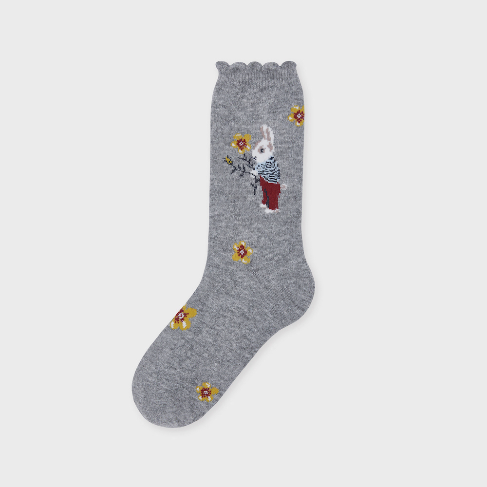 socks grey color image-S1L9