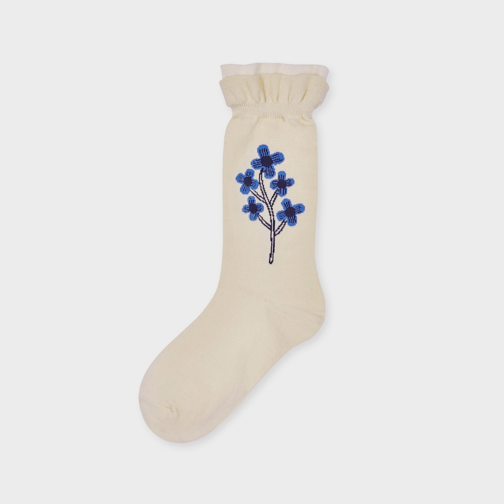 socks cream color image-S1L47