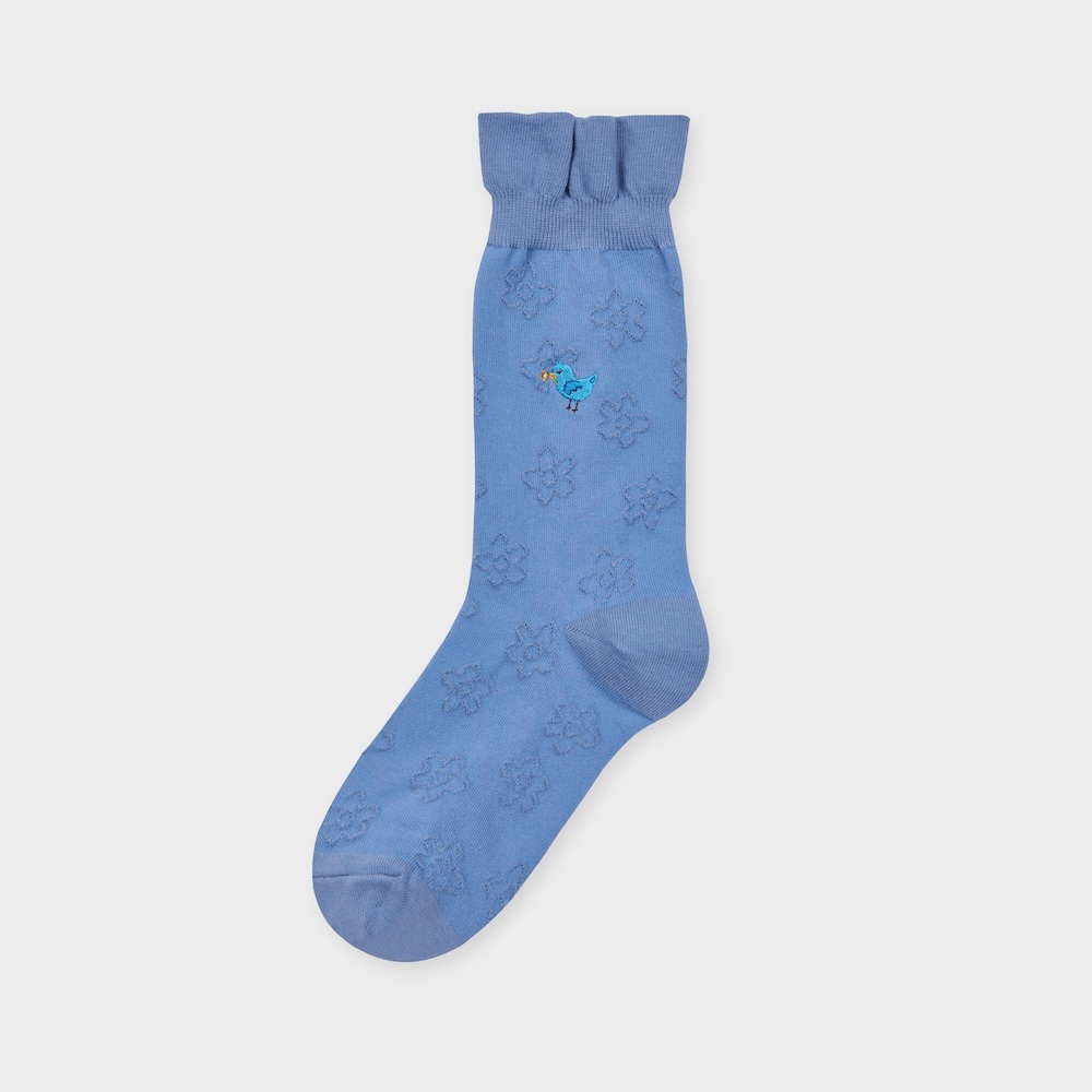 socks blue color image-S2L8