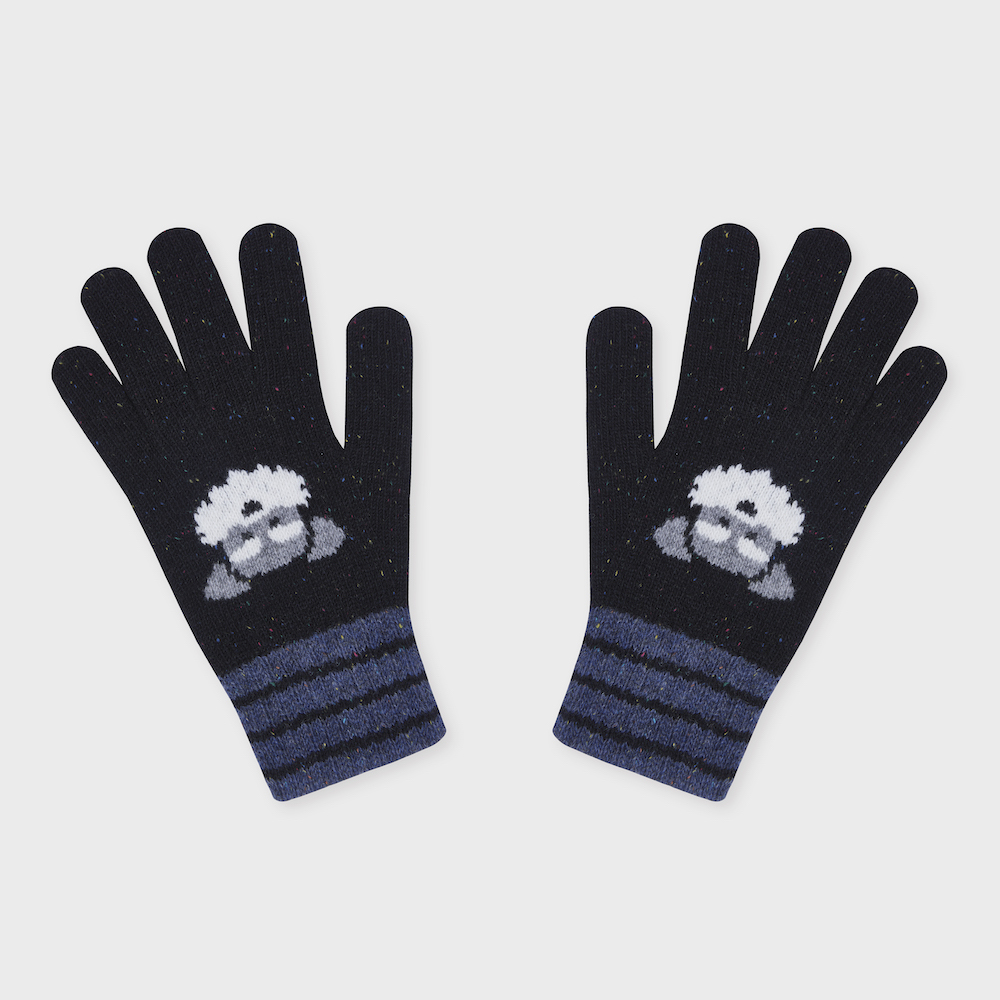 wool gloves schnauzer black