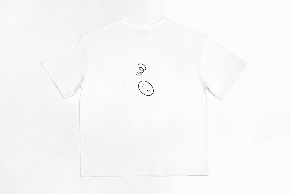 short sleeved tee white color image-S1L26