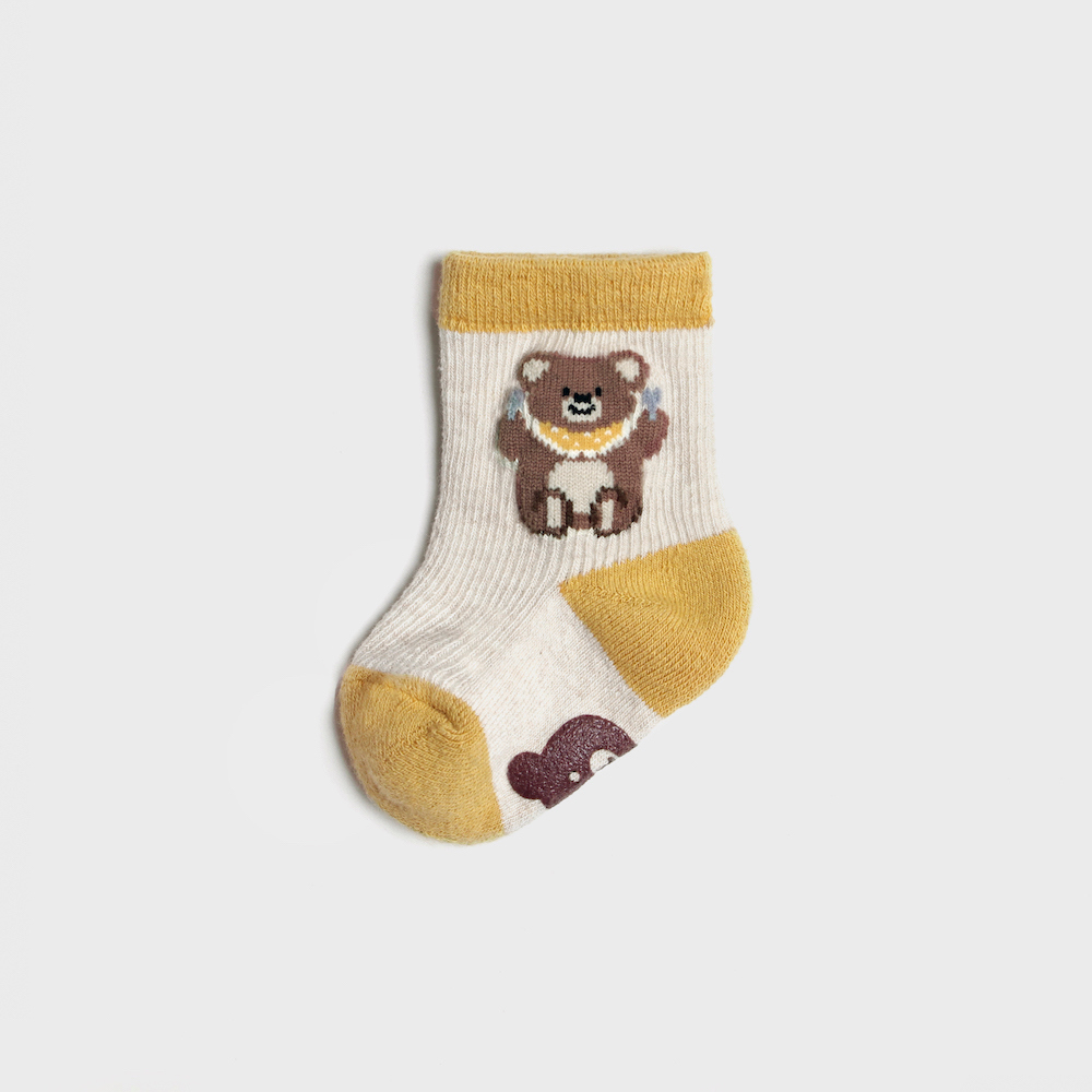 socks cream color image-S1L54