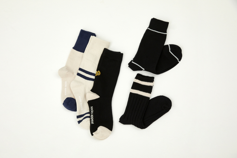socks khaki color image-S1L52