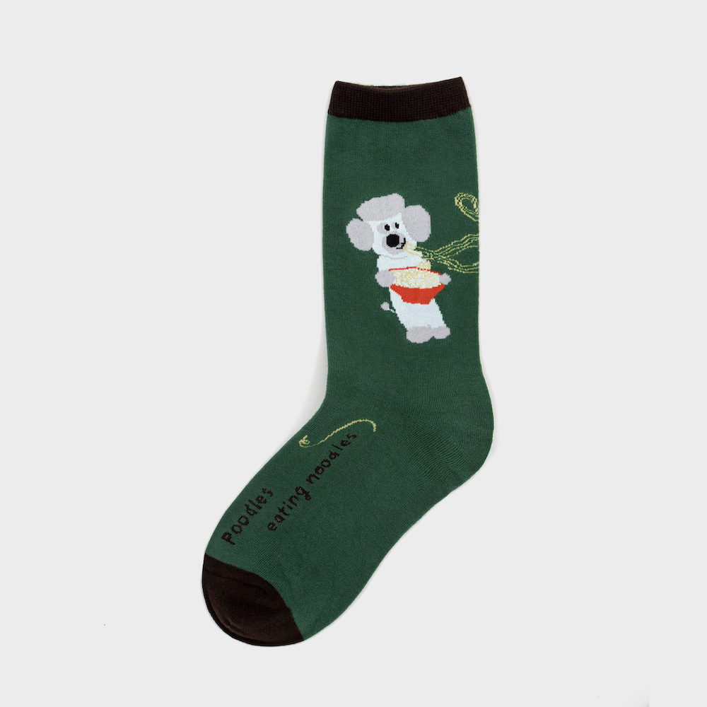 socks green color image-S1L115