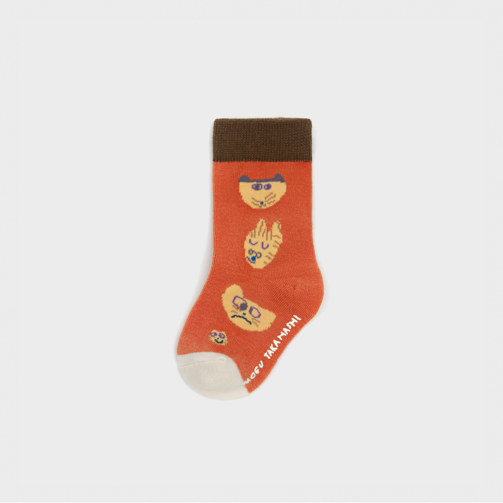socks orange color image-S1L16