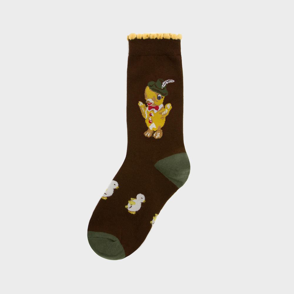 socks brown color image-S1L124