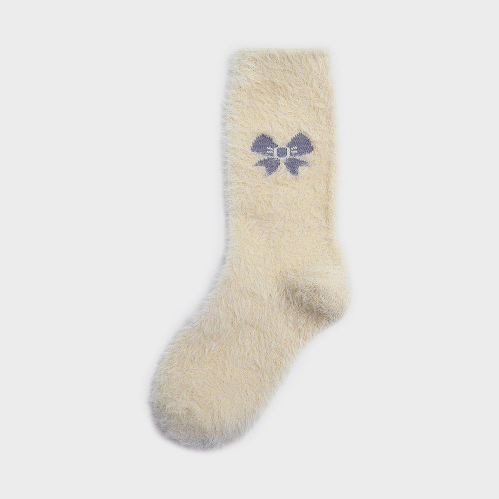 socks cream color image-S8L1
