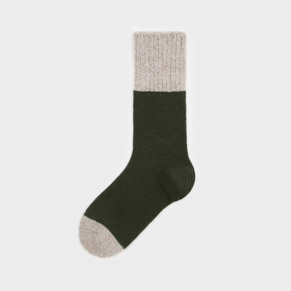 socks khaki color image-S1L21
