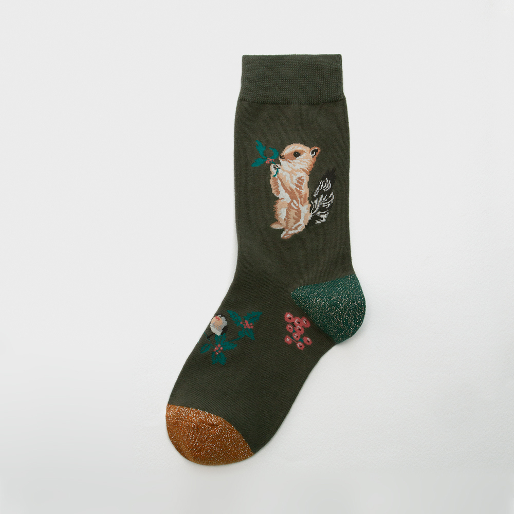 socks khaki color image-S1L29
