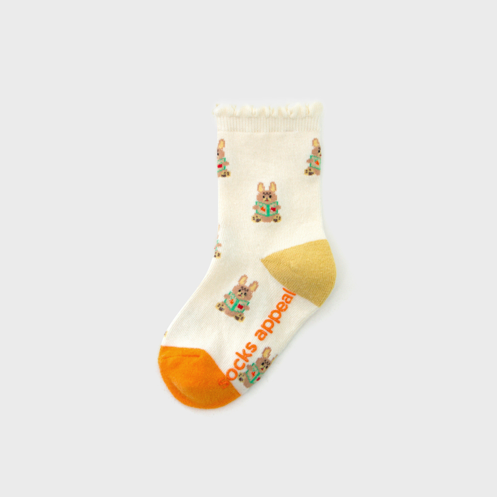 socks ivory color image-S1L25