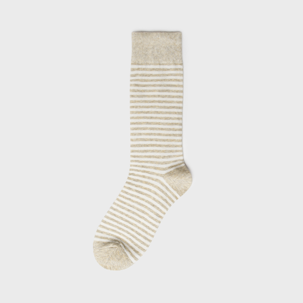 socks cream color image-S1L50