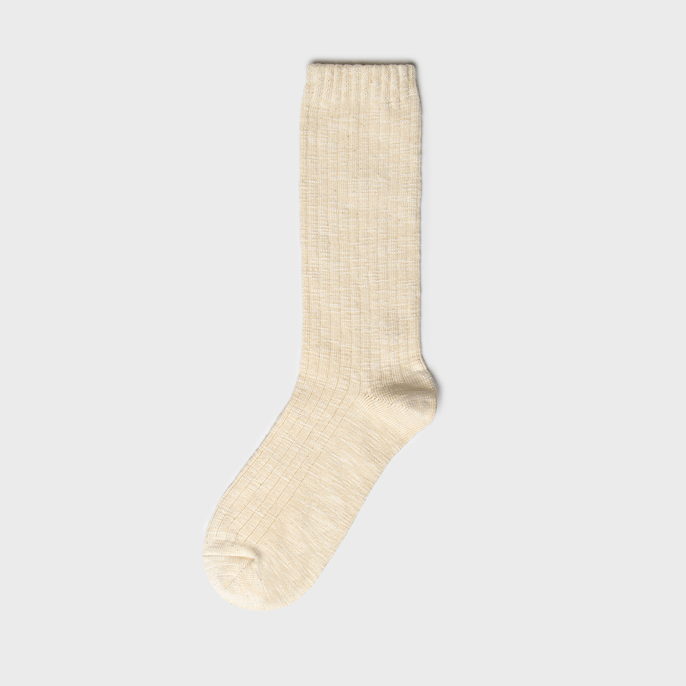 socks cream color image-S1L45