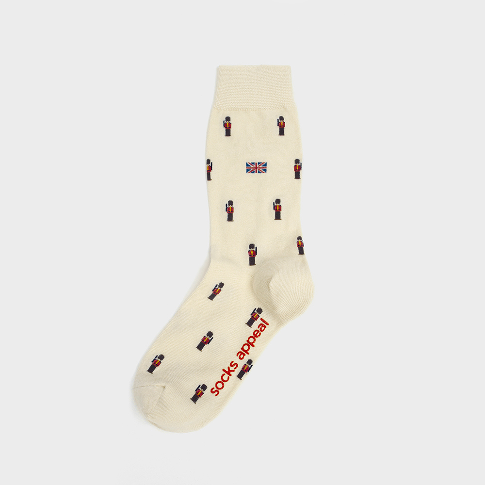 socks cream color image-S1L21