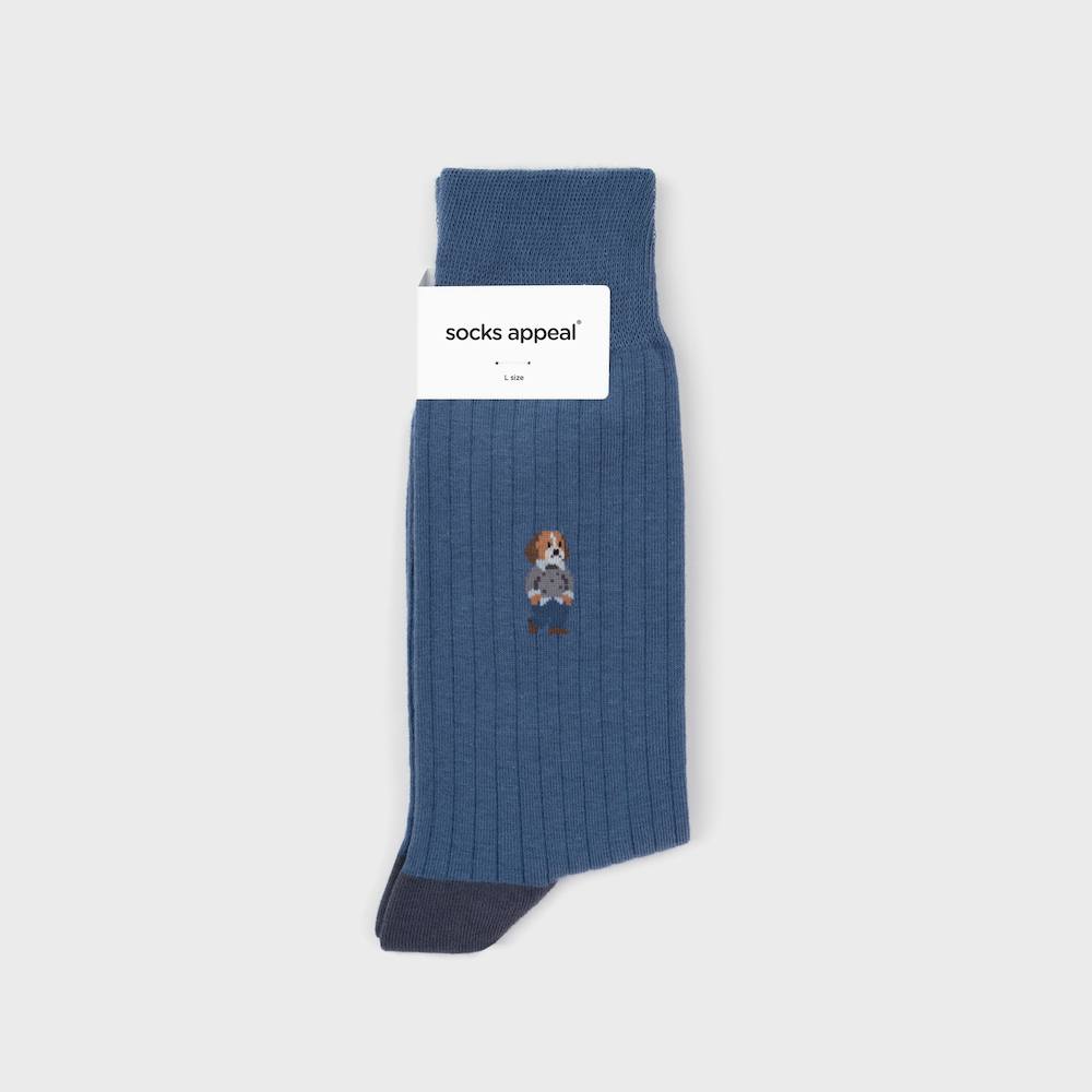 socks navy blue color image-S1L8