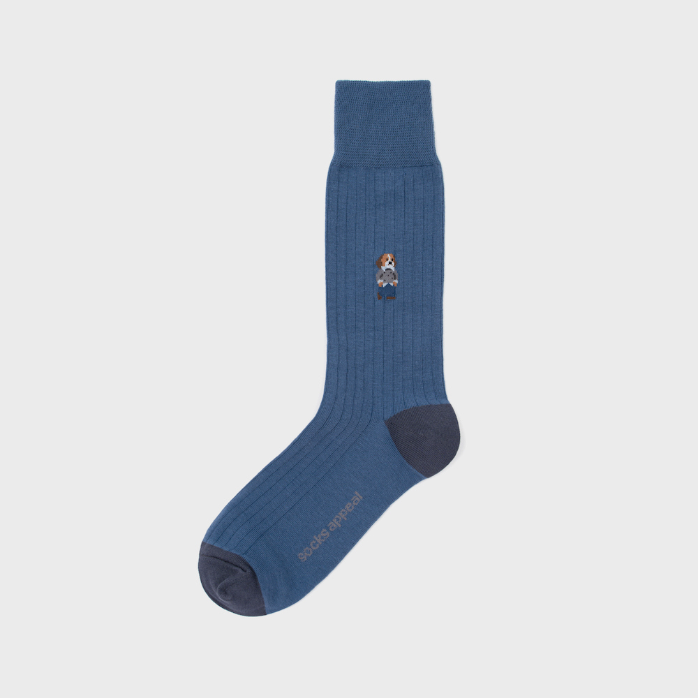 socks navy blue color image-S3L17