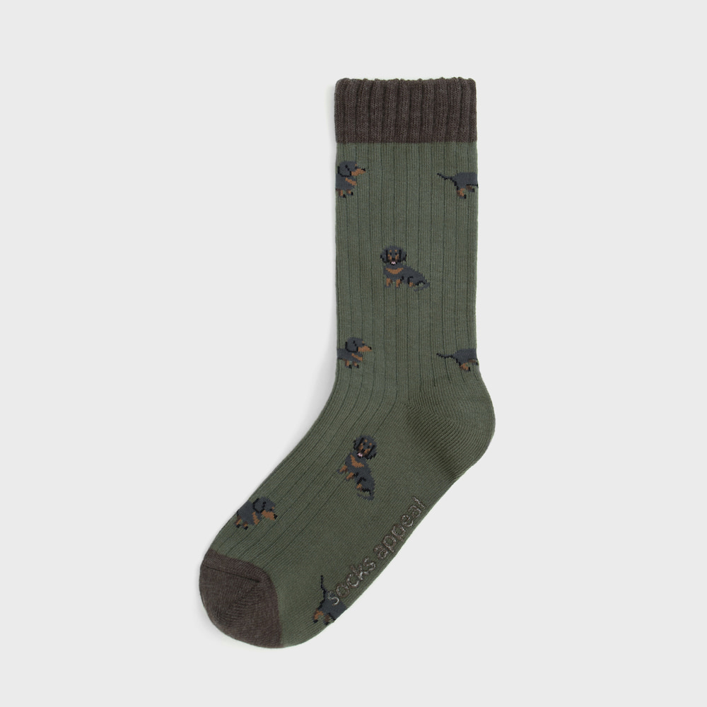 socks khaki color image-S11L4