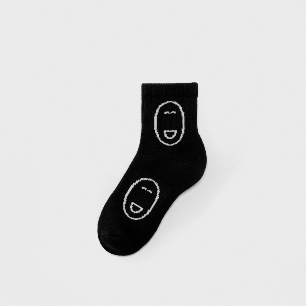 socks charcoal color image-S1L109