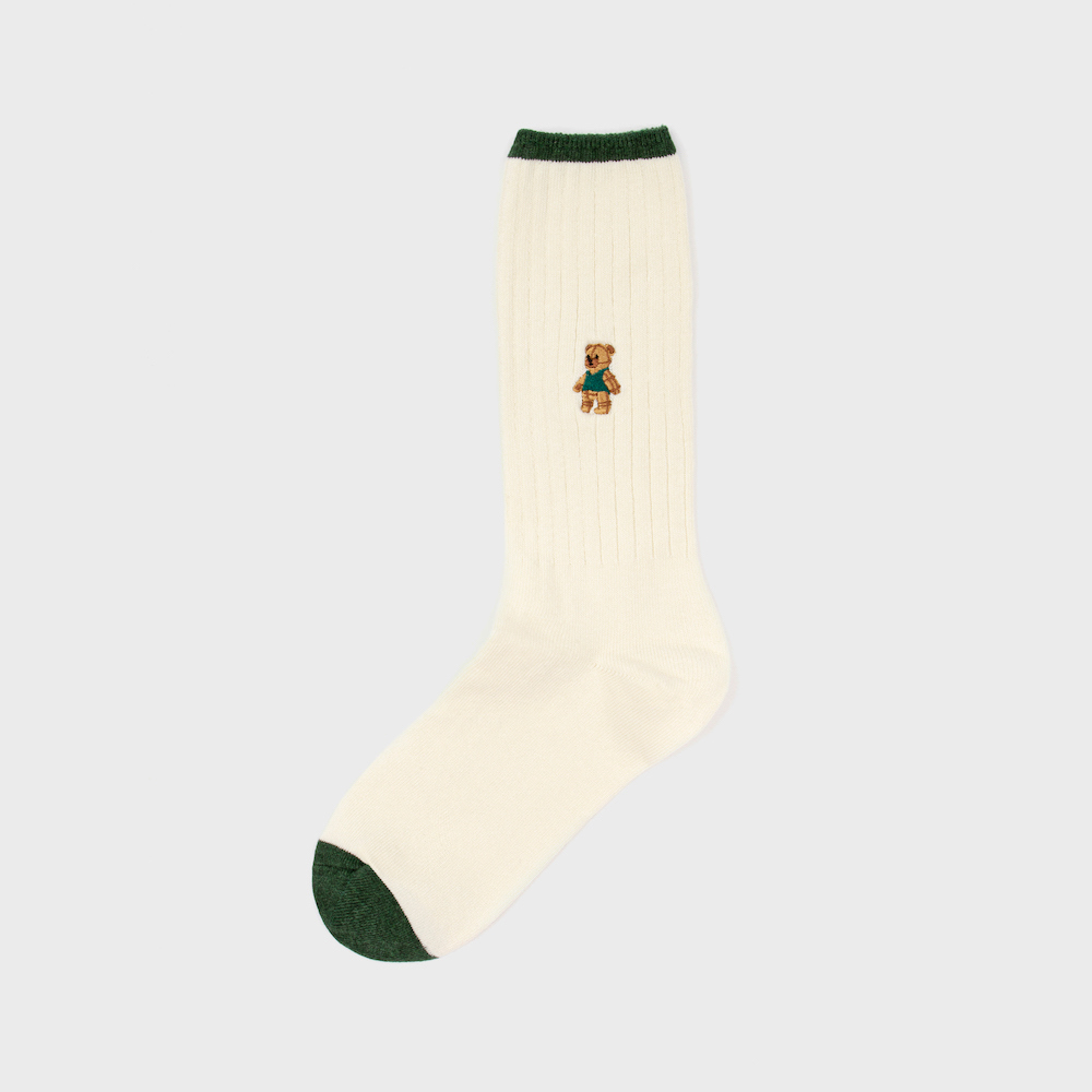 socks cream color image-S1L9