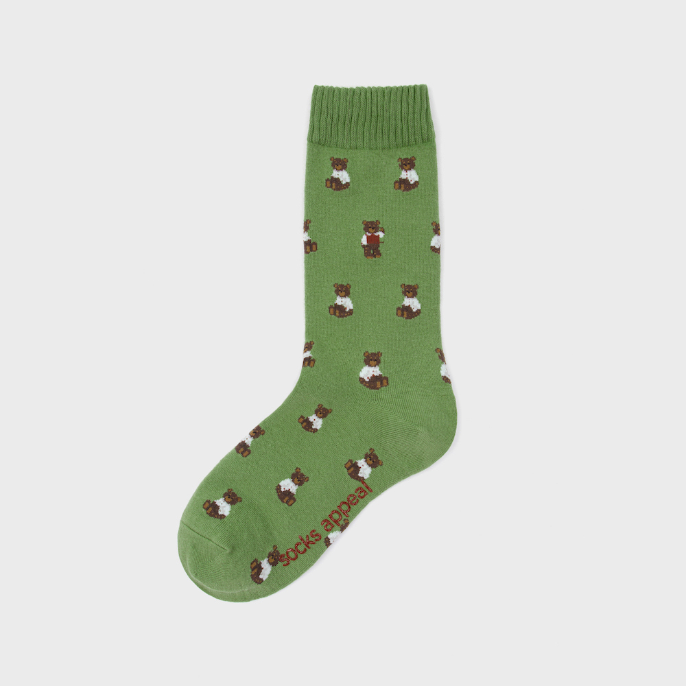 socks olive color image-S1L9