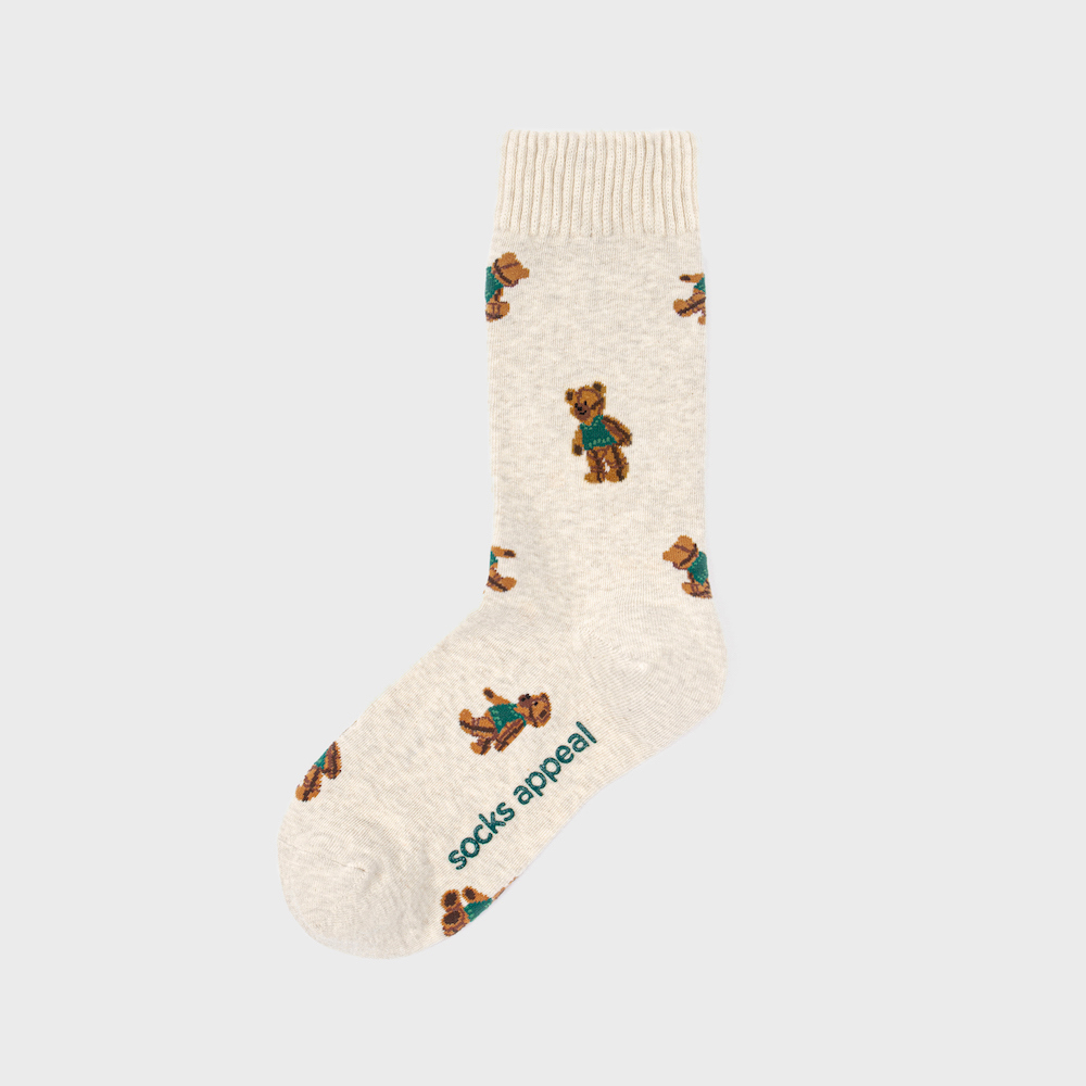 socks cream color image-S1L52