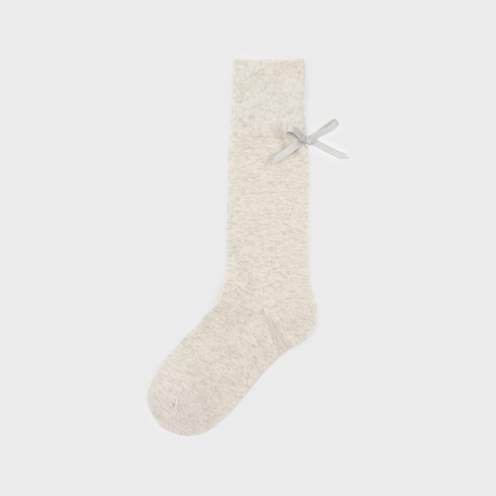 socks cream color image-S1L11