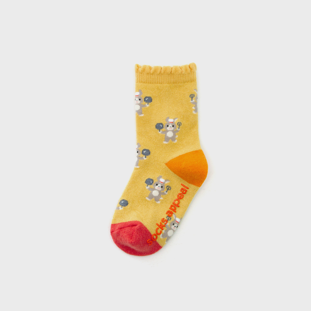 socks mustard color image-S1L17