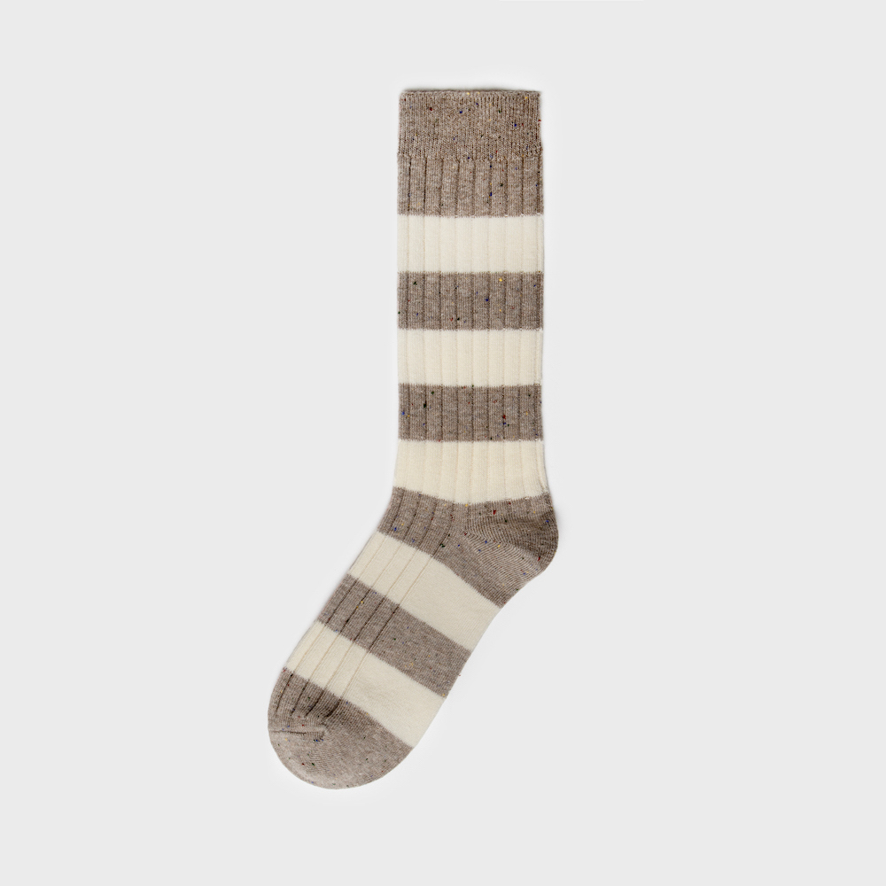 socks cream color image-S1L60