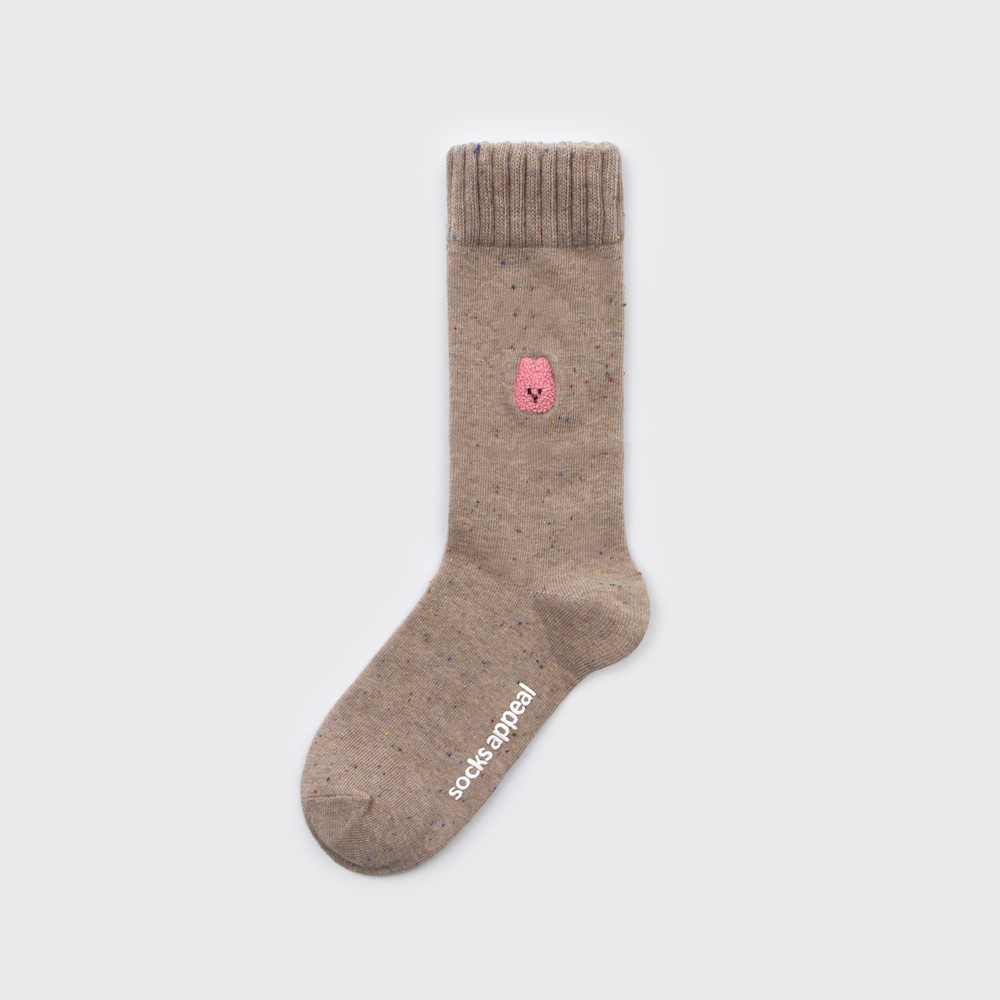 socks oatmeal color image-S1L9
