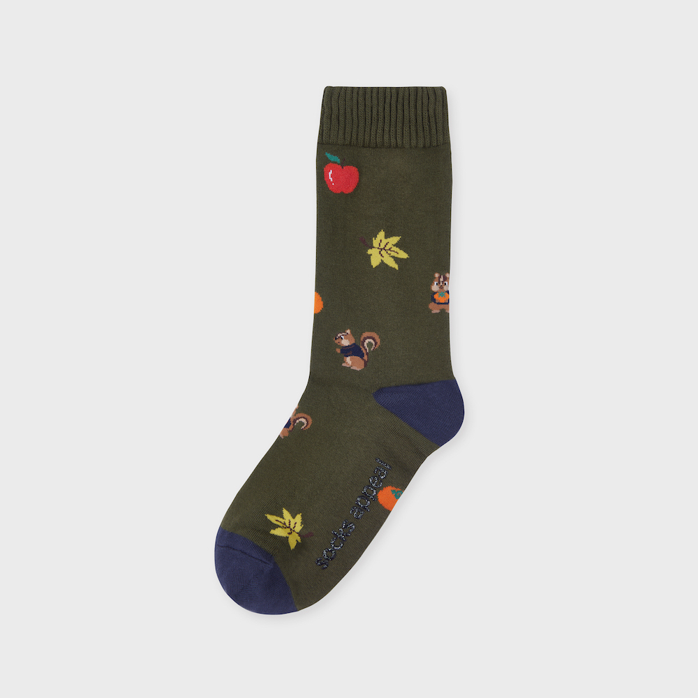 socks khaki color image-S1L61