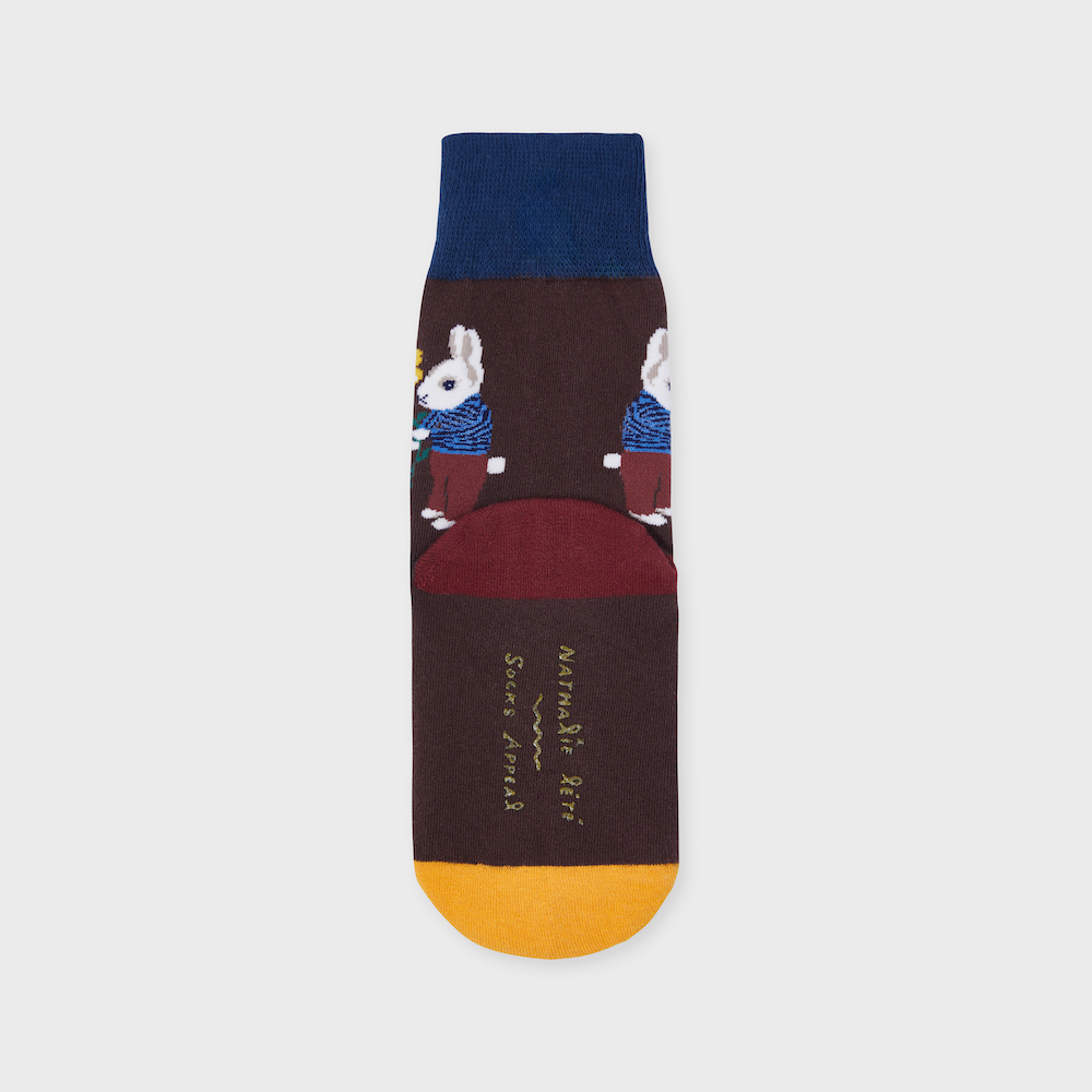 socks cocoa color image-S1L9