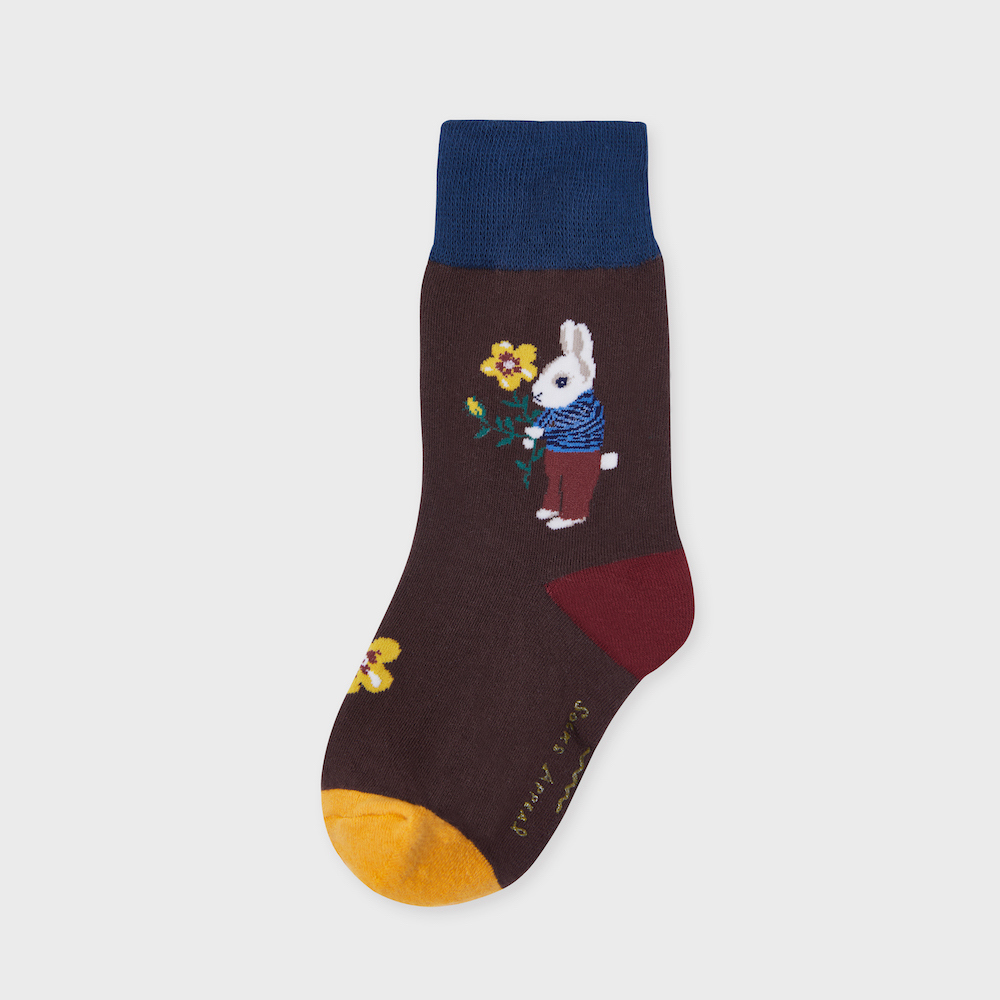 socks cocoa color image-S1L20