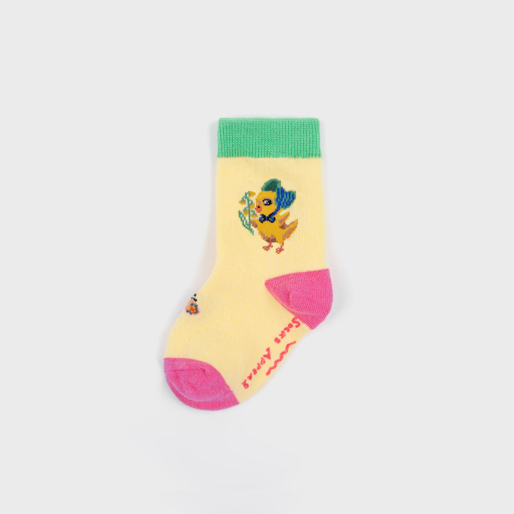 socks mustard color image-S11L13