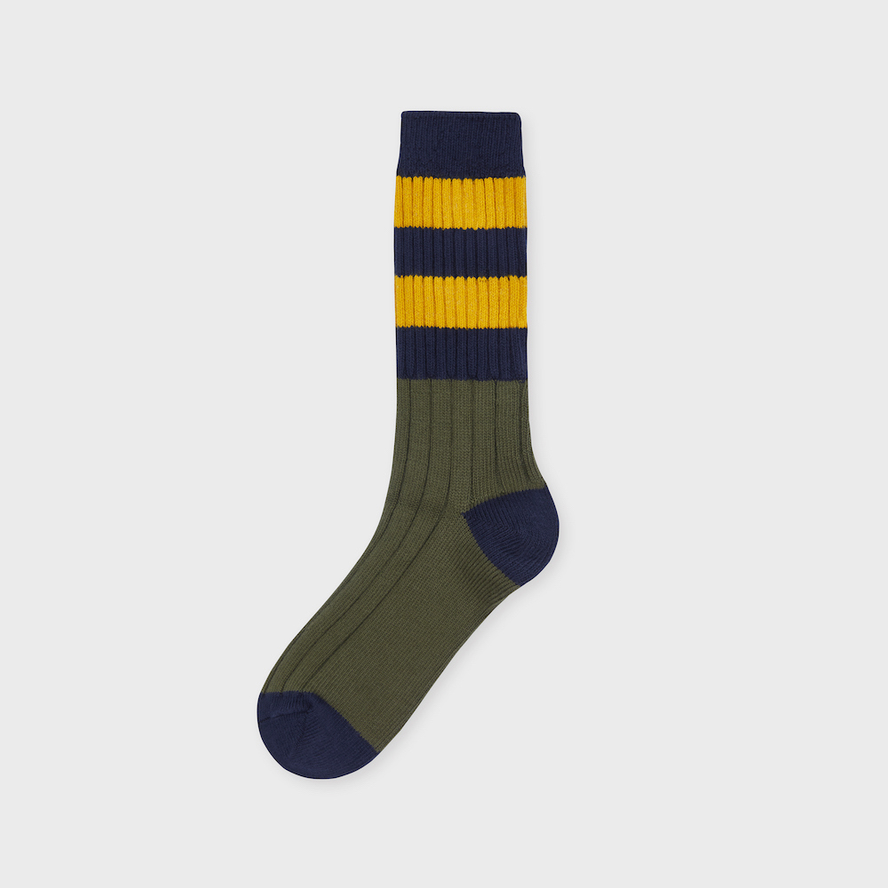 socks khaki color image-S1L49