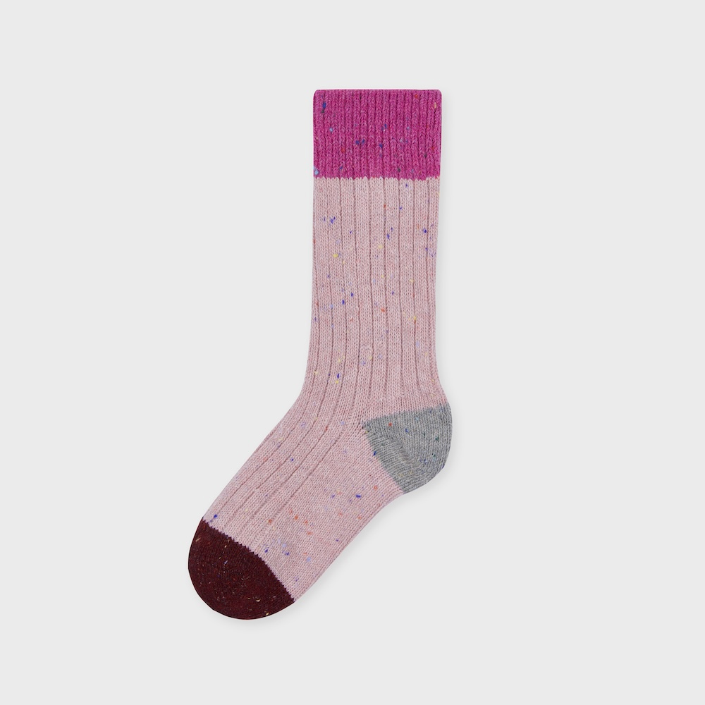 socks baby pink color image-S7L38