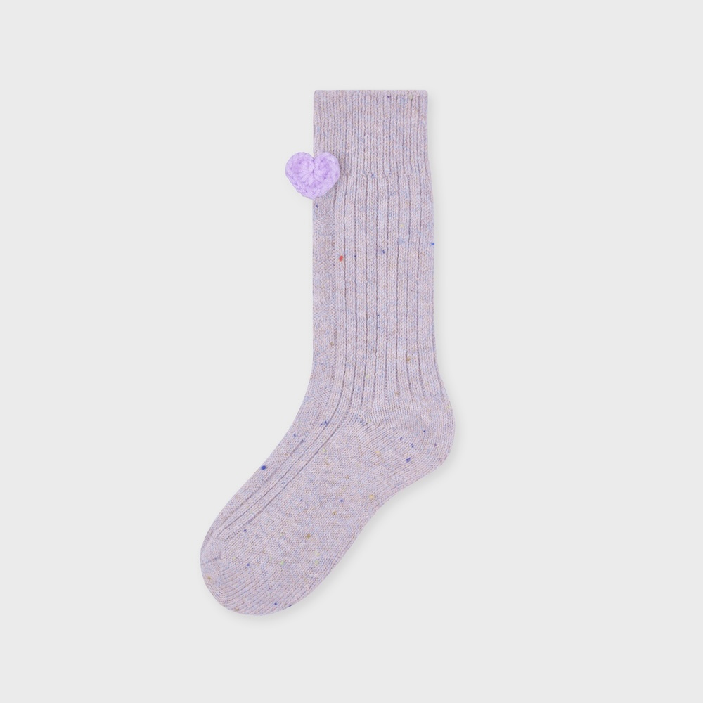 socks lavender color image-S3L11