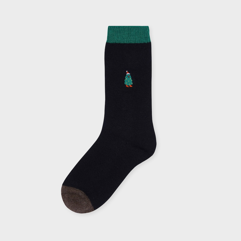 socks charcoal color image-S1L54